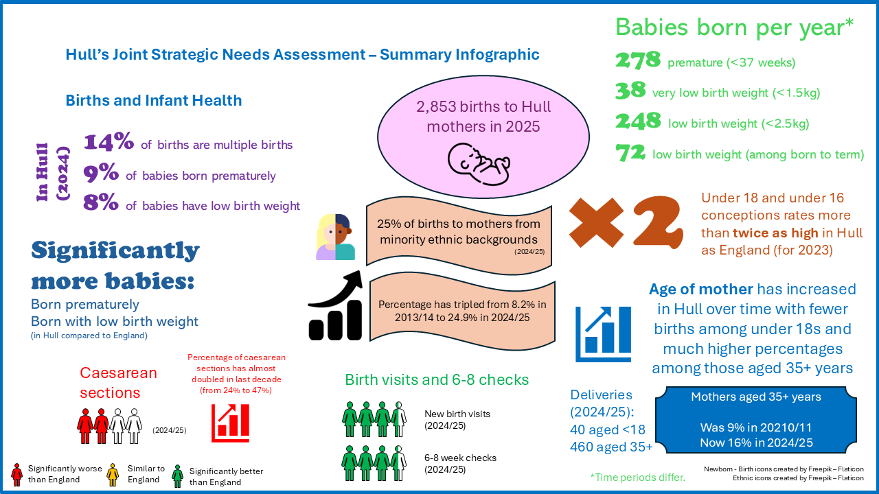 Births and Infant Health - Summary Infographic, October 2026