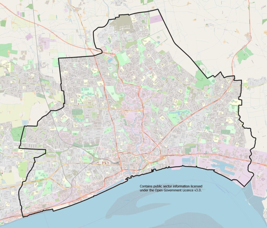 Map of Hull